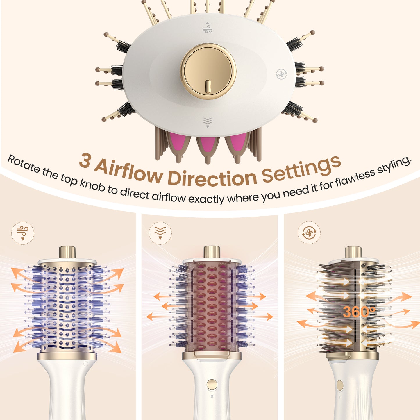 GOMYTH V1 Heated Comb & Blow Dryer Brush