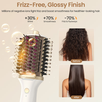 GOMYTH V1 Heated Comb & Blow Dryer Brush