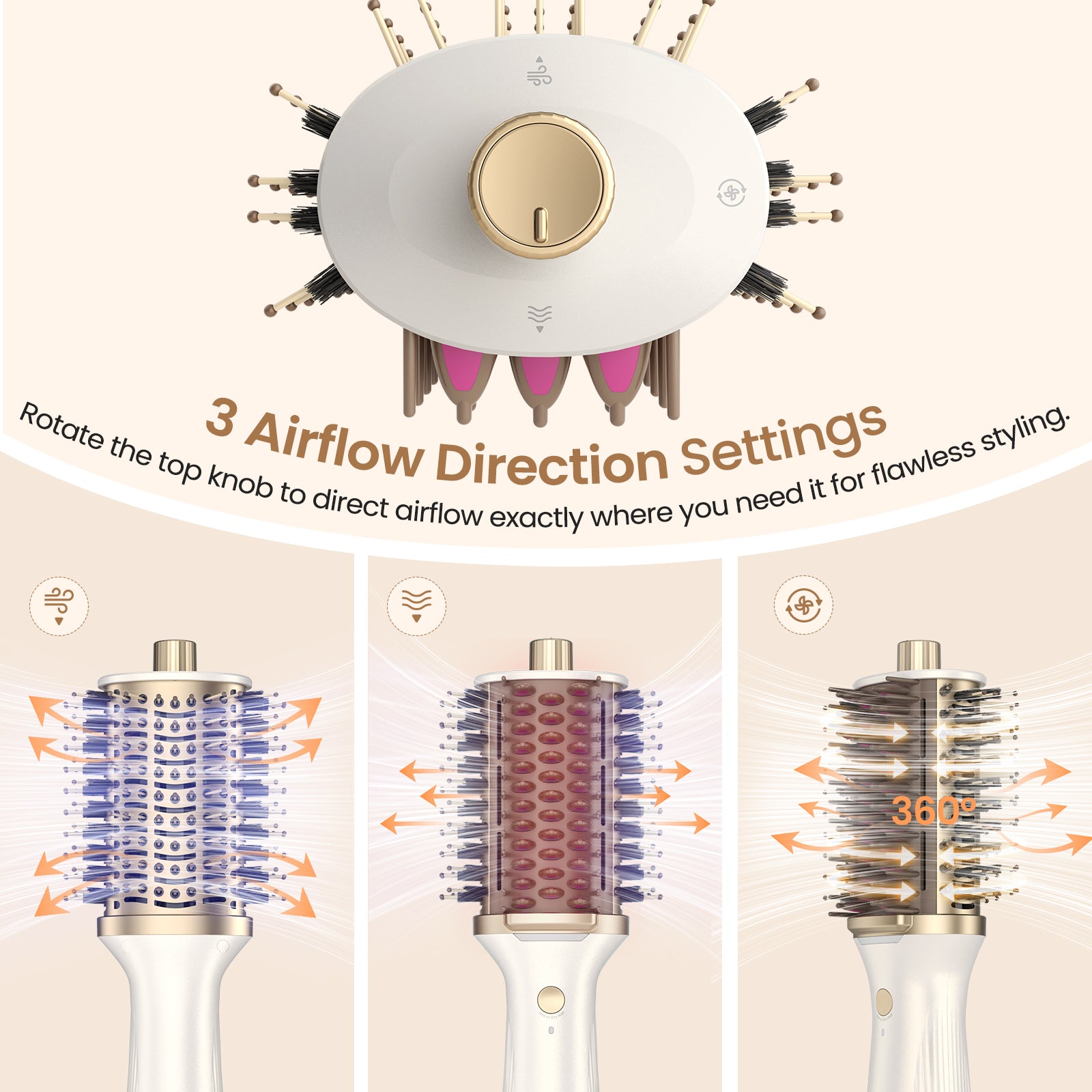 GOMYTH V1 Heated Comb & Blow Dryer Brush